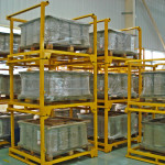 Stacking post pallet application