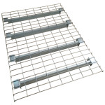 Wire decking with heavy duty supports