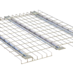 Wire decking with cut on one side