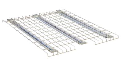 Wire decking with cut on one side