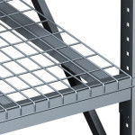 Wire mesh shelving application