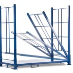 Folding a portable stack rack