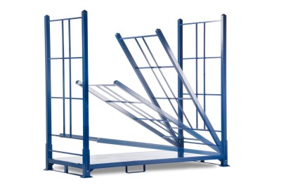 Folding a portable stack rack