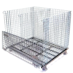 Wire container with divider inside