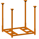 Demountable stack rack