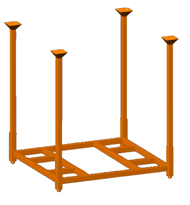 Demountable stack rack