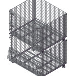 Stacking wire container