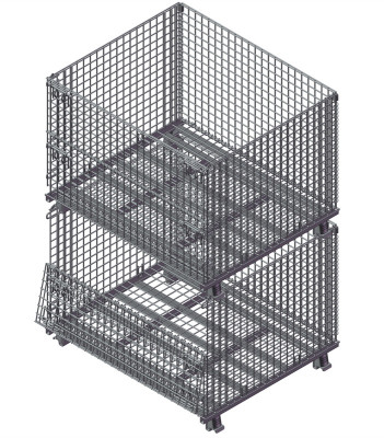 Stacking wire container